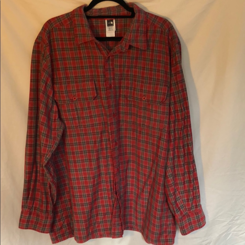 EXCELLENT CONDITION North Face Red Flannel